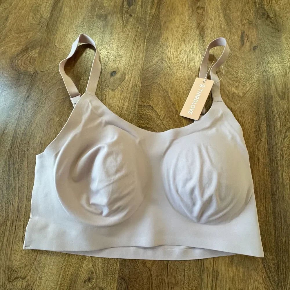 Thirdlove NWT Adjustable Strap Wireless Bra XL Violet Ice - Picture 1 of 2